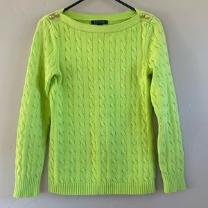 Lauren Ralph Lauren cable knit sweater size M